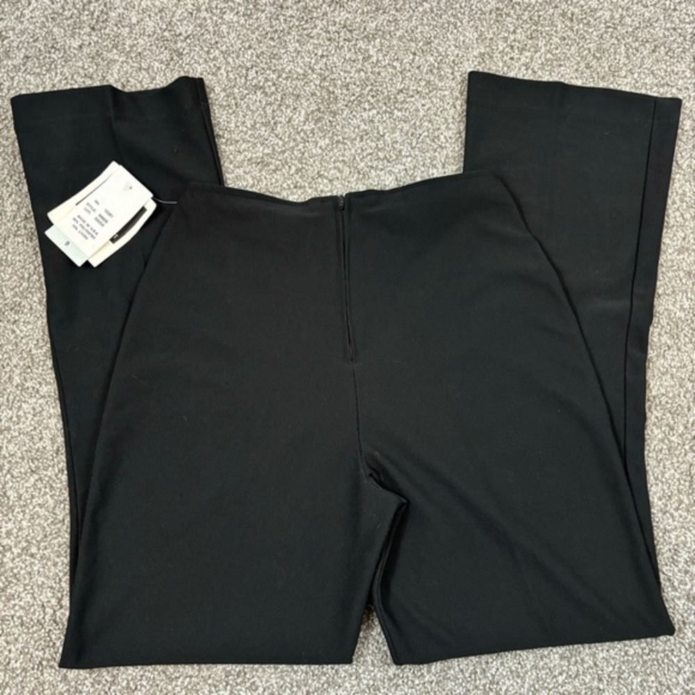 Morgan Sport Sz 9 Black Pants Back Zip Vintage Look - Picture 3 of 6